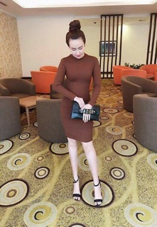 Váy body dài tay