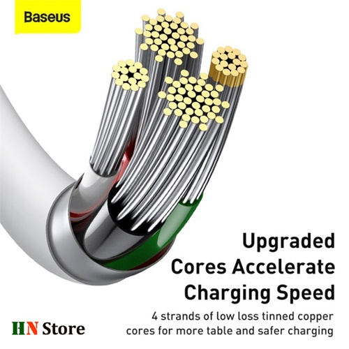 Dây Cáp Sạc Nhanh Baseus Superior Series Cho 5 Đến 12 ProMax Dài 1m/2.4A  - Bảo Hành 12 tháng