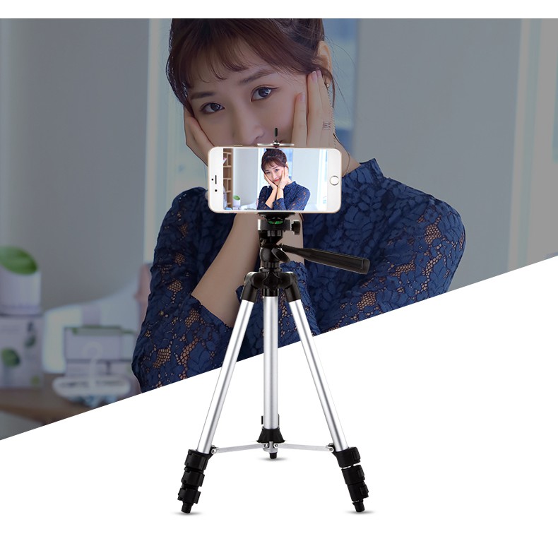 Giá đỡ chụp hình 3 chân Tripod TF-3110 TEFENG kèm kẹp đỡ điện thoại