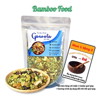 Ngũ cốc granola siêu yến mạch, ngũ cốc ăn kiêng giảm cân túi 500g - bamboo food