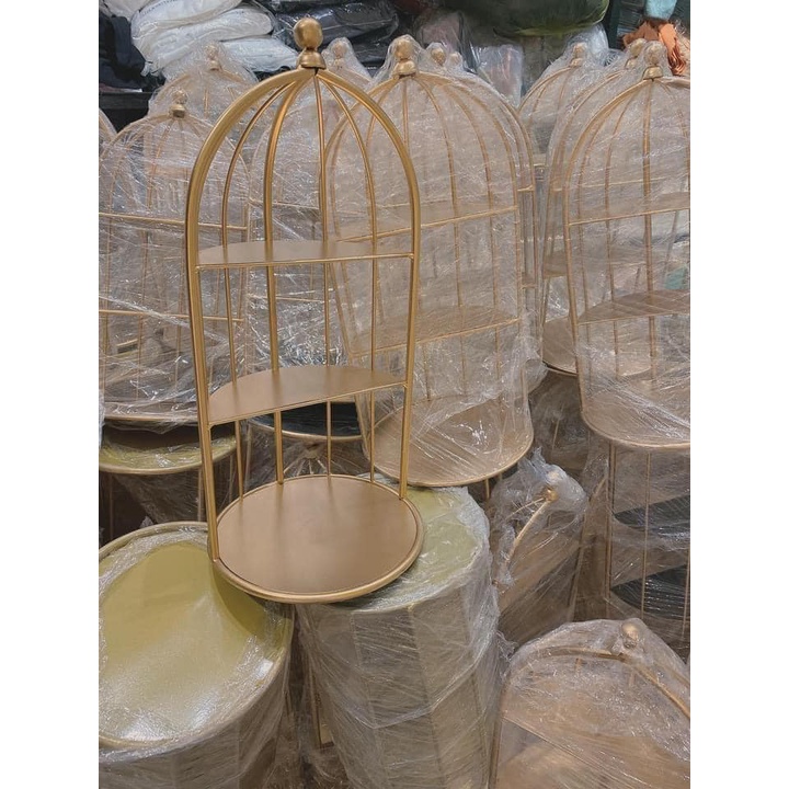 Kệ Để Mỹ Phẩm Lồng Chim 3 Tầng Thiết Kế Sang Trọng