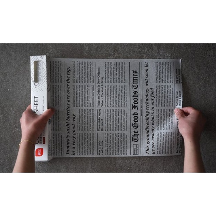 Cuộn Giấy Nến Lót Nướng Bánh Hình Tờ Báo Phong Cách Vintage - Dumi Shop