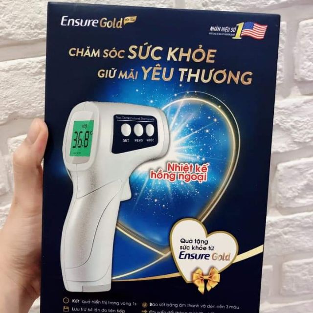 Nhiệt kế hồng ngoại đa chức năng ensure(tặng kèm pin)