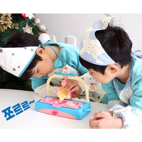 Đồ chơi nhập vai làm bánh Harp - Thương hiệu đến từ Hàn Quốc - Bé có thể nướng và ăn bánh sau khi làm