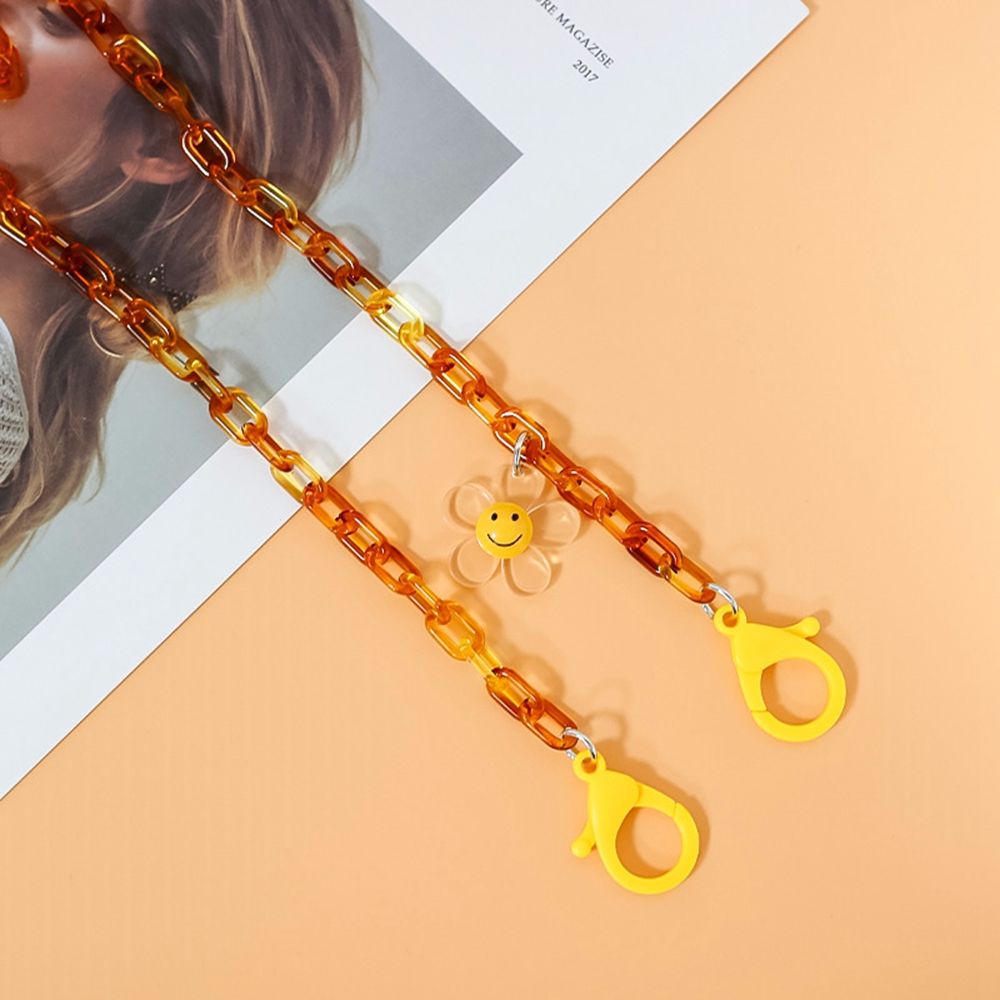 Dây Đeo Kính Chống Trượt Chống Thất Lạc Bằng Acrylic Trong Suốt Nhiều Màu Sắc