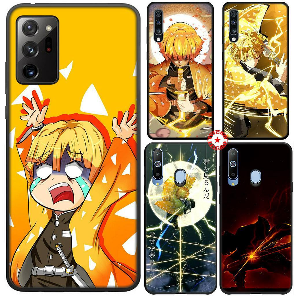 Ốp điện thoại in hình Demon Slayer Zenitsu cho Samsung Galaxy J4 J5 J6 J7 Duo Plus Prime Core Pro J8 mã 63SA