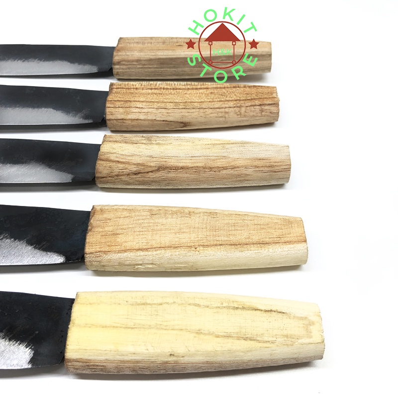 Bộ 5 Con dao bổ cau cán gỗ dài 17,5 cm Dao làng nghề Đa Sỹ dùng để bổ cau, gọt hoa quả nhỏ gọn tiện lợi Giá sỉ