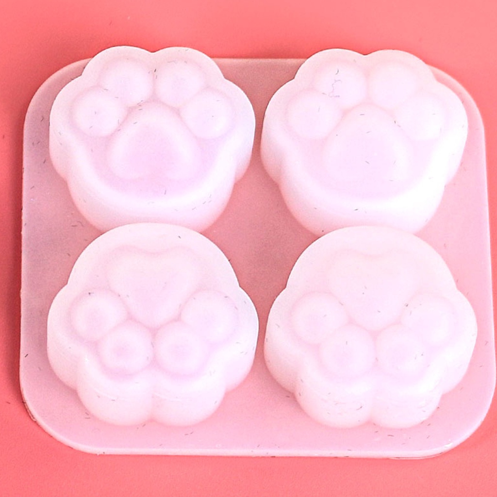 Khuôn Silicone Hình Dấu Chân Chó Cách Nhiệt Linh Hoạt Diy
