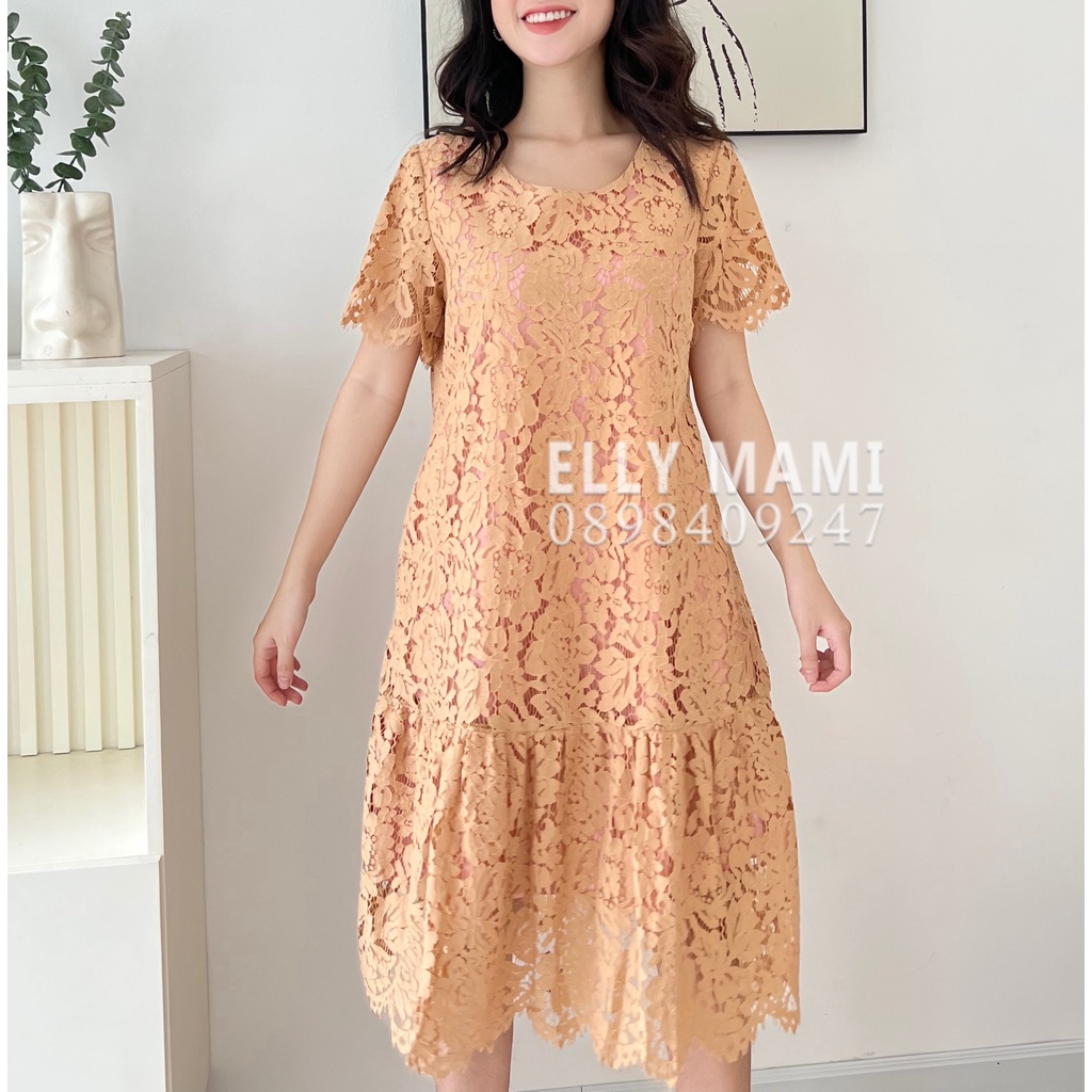 ( 40kg - 65kg ) Đầm Bầu , Suông Ren Đuôi Cá Form Dễ Mặc Thoải Mái Suốt Thai Kì &amp; Sau Sinh Thiết Kế Cao Cấp
