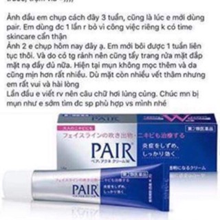 Kem trị mụn Pair nhật bản