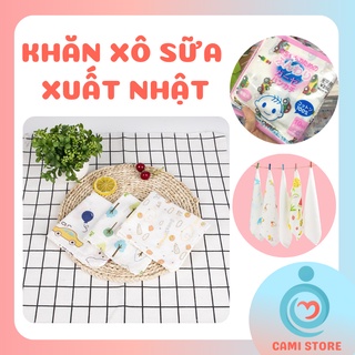 Sét 10 khăn xô sữa 2 lớp xuất Nhật loại hoa văn