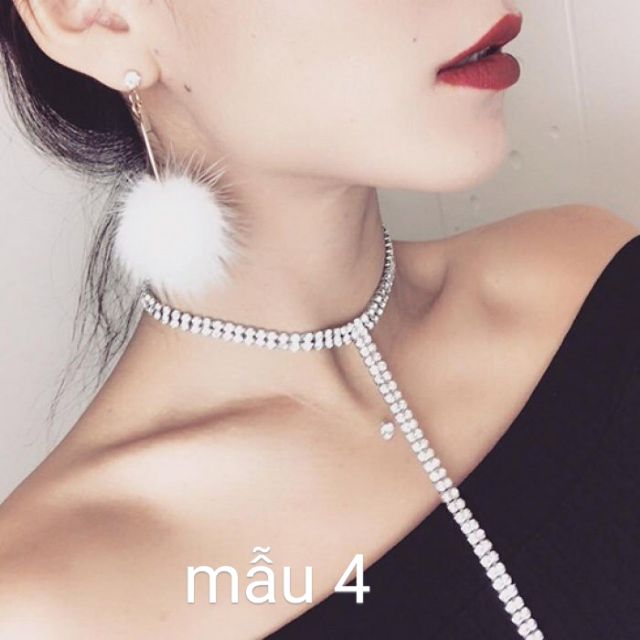 Vòng cổ Chocker Dài Lấp Lánh Hàng Đẹp Giá Tốt