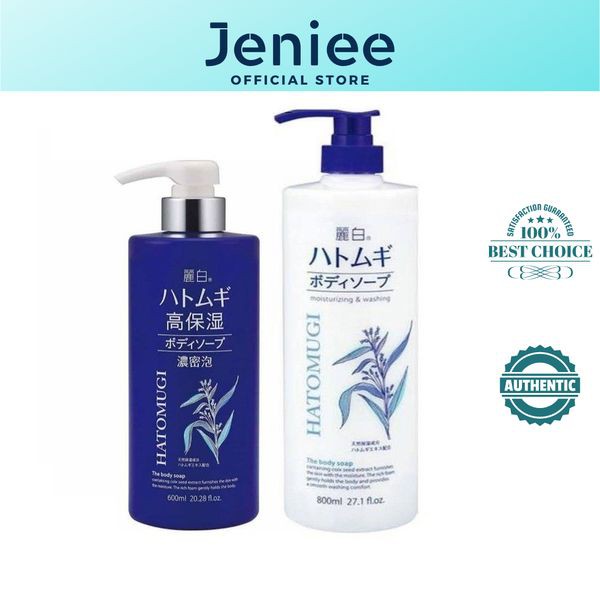Sữa tắm trắng da Hatomugi Moisturizing Washing Nhật Bản - Jenieeshop