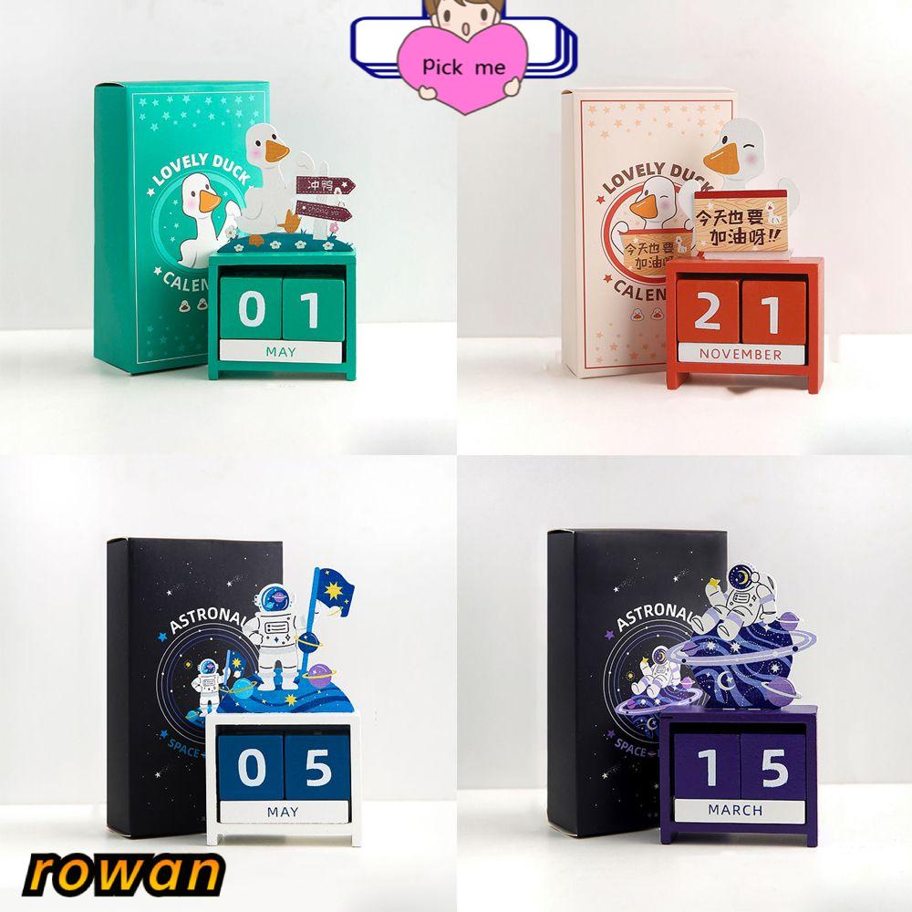 Lịch gỗ để bàn thiết kế dễ thương dùng trang trí nhà cửa/ văn phòng