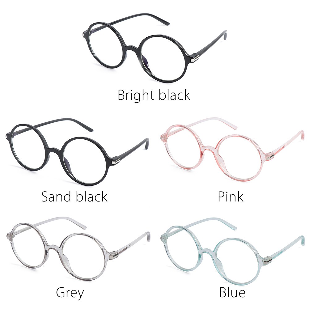 Mắt kính gọng nhựa PC siêu nhẹ chống ánh sáng xanh phong cách cổ điển