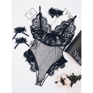Bodysuit ren đen - mã bs103