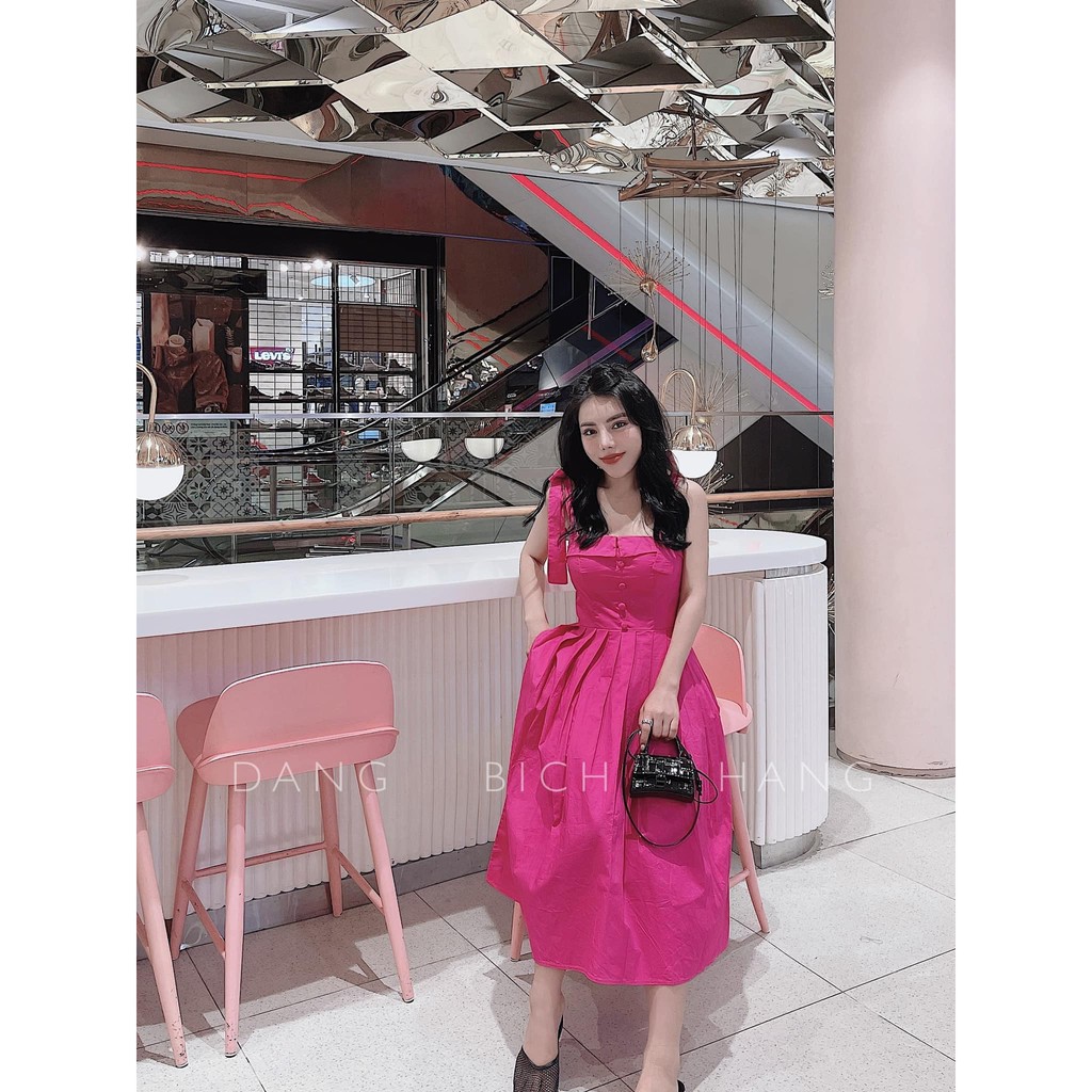 Váy 2 Dây Buộc, đệm ngực 4 màu siêu chảnh ( kèm ảnh thật ) | BigBuy360 - bigbuy360.vn