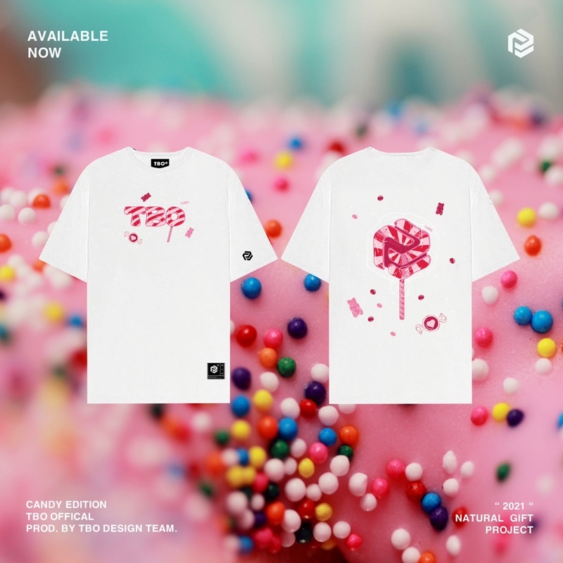 Áo thun tay lỡ Unisex CANDY - TBO Brand chính hãng