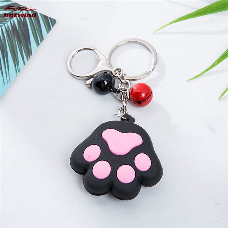 Móc Khóa Hình Bàn Chân Mèo Dễ Thương Đáng Yêu