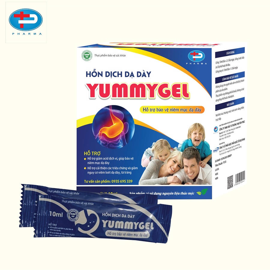 Hỗn Dịch Dạ Dày Yummygel TÂM PHÚC PHARMA Giảm Ợ Hơi Ợ Chua