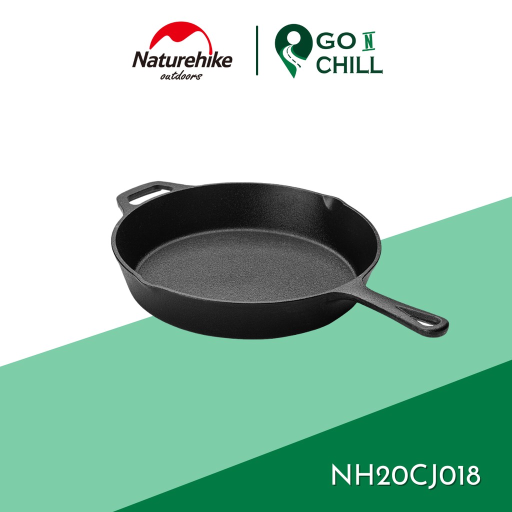 Chảo gang đúc Glamping cắm trại dã ngoại cast iron Naturehike NH20CJ018