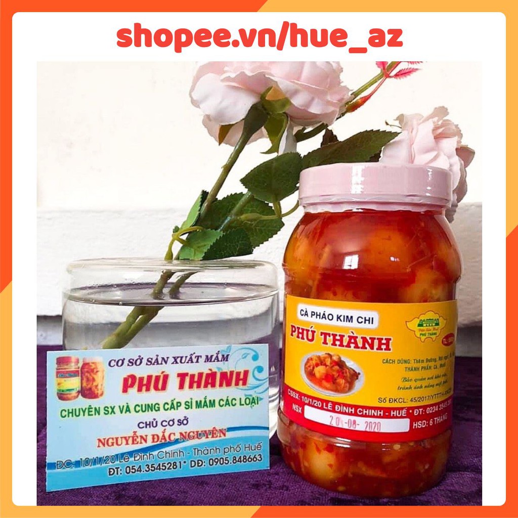 Mắm Cà Pháo Kim Chi PHÚ THÀNH 500gr_ Siêu giòn_ Siêu ngon_ Đặc sản Huế