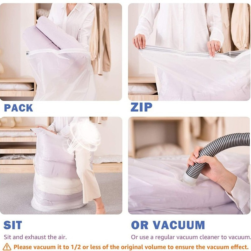 Túi Hút Chân Không Dày Dặn Chống Thấm Nước Đựng Quần Áo / Chăn Mền Tiết Kiệm Không Gian