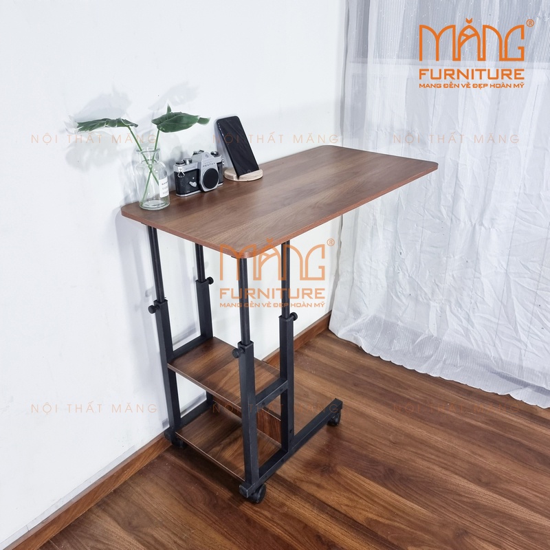 Bàn làm việc trên giường kiểu mới, nâng hạ chiều cao thông minh mẫu blv23