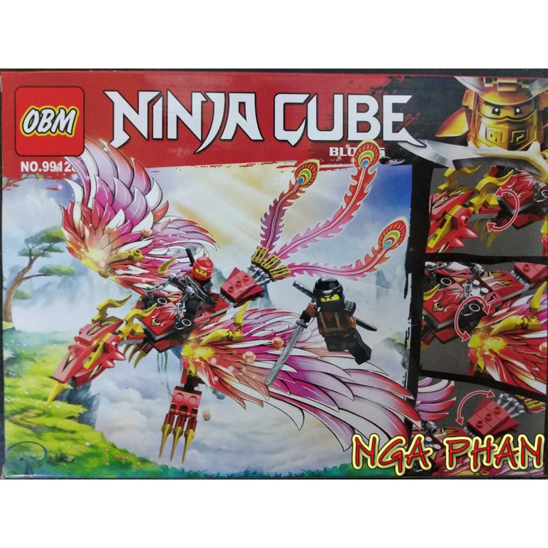 Rồng Đỏ Khổng Lồ 217 Chi Tiết Ninjago Lego-OBM Đồ Chơi Xếp Hình Lắp Ráp.