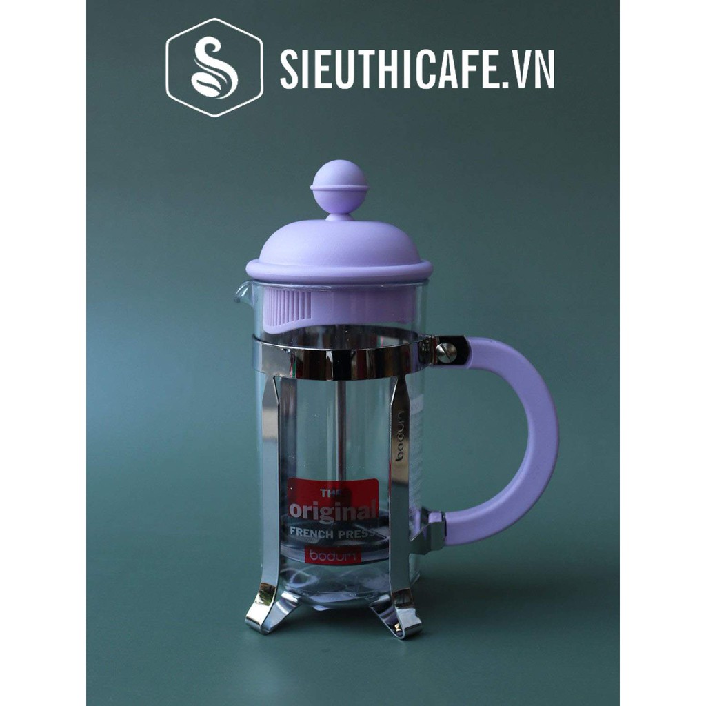 BÌNH PHA CÀ PHÊ KIỂU PHÁP BODUM CAFFETTIERA FRENCH PRESS – MÀU VERBENA – 3 CUPS