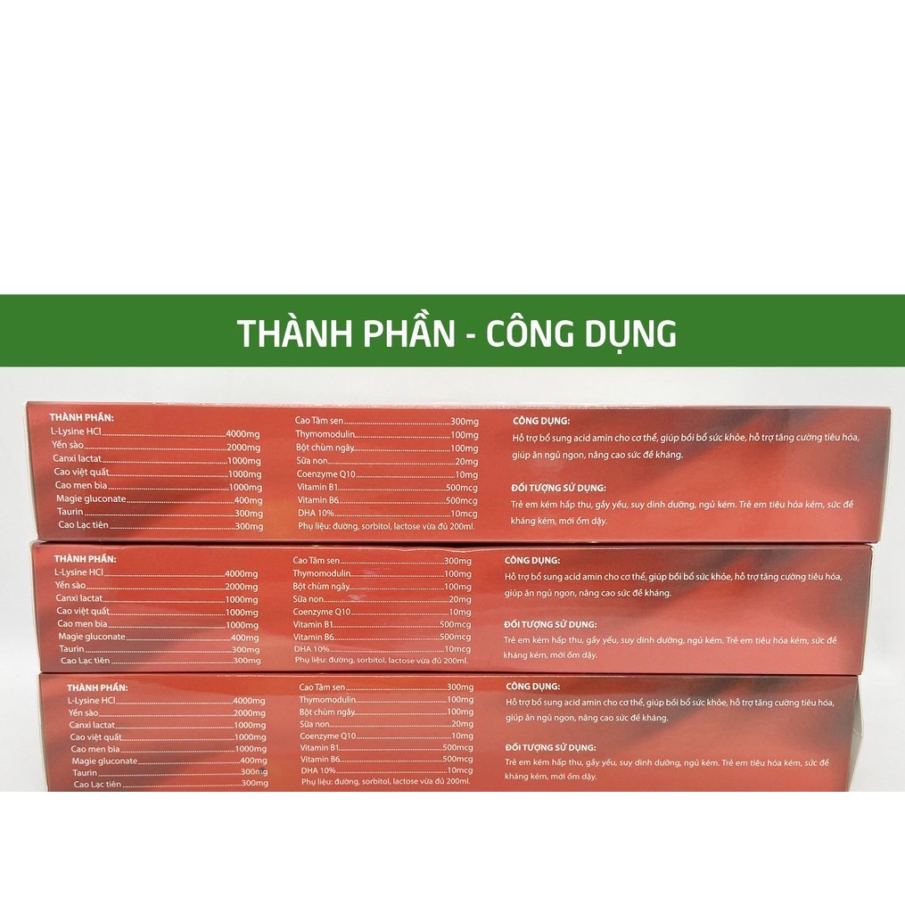 Siro Yến Sào Sữa Non giúp bé ăn ngủ ngon, tiếu hóa tốt, tăng đề kháng - 20 ống