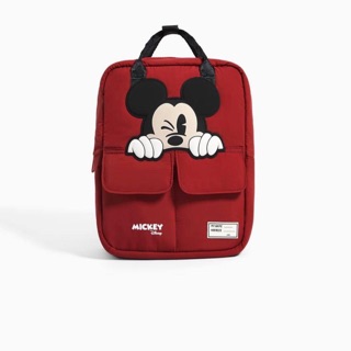 Balo đỏ Zara hoạ tiết Mickey