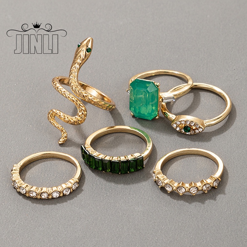 Set 6 nhẫn đeo khớp ngón tay thời trang cho nữ