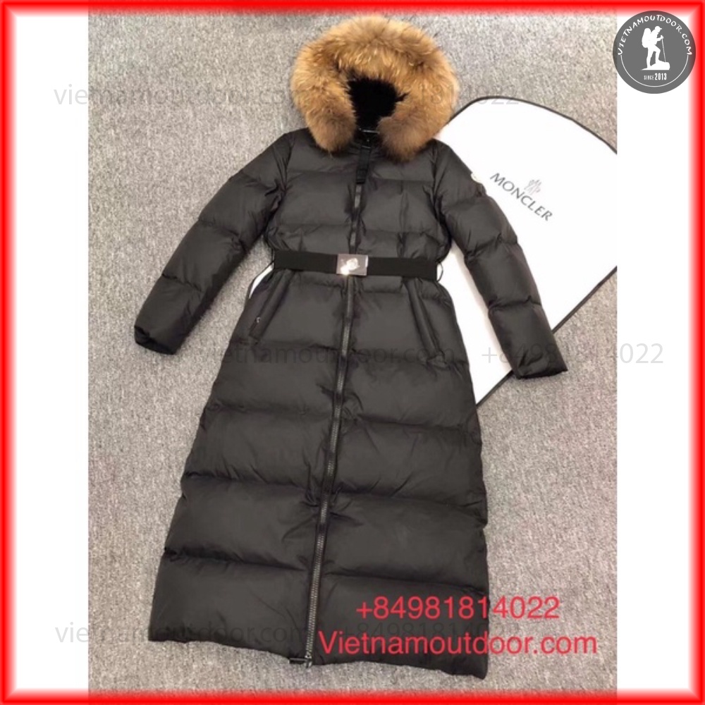 Áo Khoác Măng Tô Lông Vũ Cho Nữ Moncler - Áo Phao Mangto Cổ Lông Dáng Dài Cho Mùa Đông