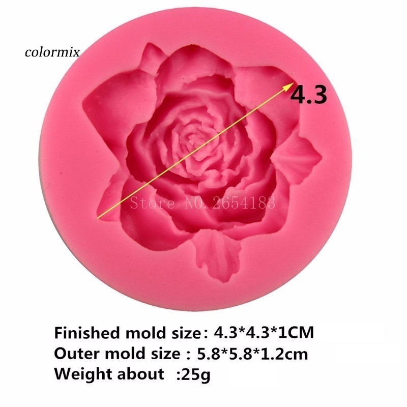 Khuôn silicon làm bánh đa năng tiện dụng hình hoa hồng xinh xắn