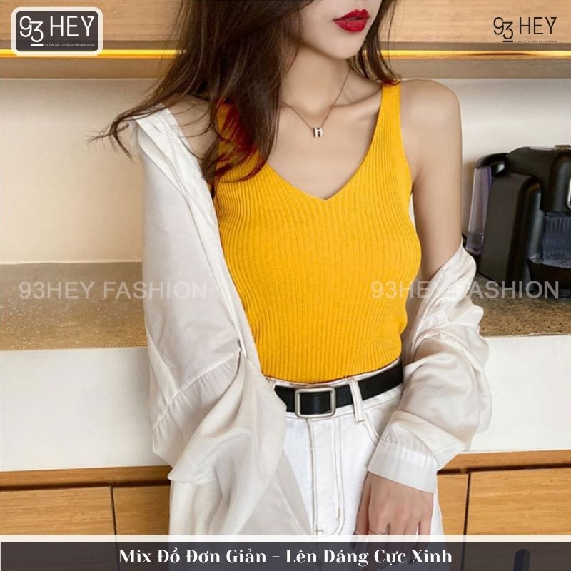 Áo Len Tăm Sát Nách Cổ Tim Ba Lỗ Hàng Quảng Châu 93HEY LBL01 | BigBuy360 - bigbuy360.vn