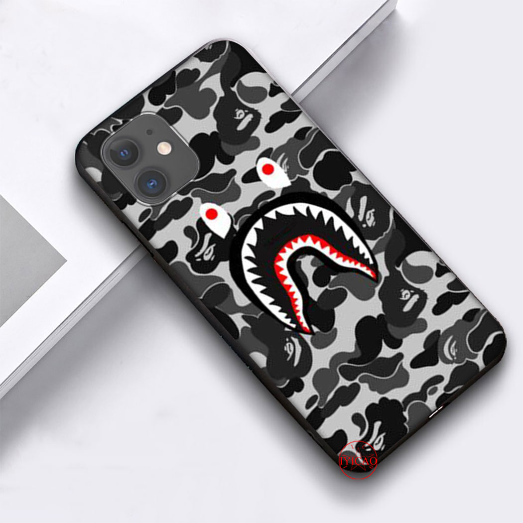 BAPE Ốp Lưng Mềm Bảo Vệ Cao Cấp Cho Iphone 5 5s 6 6s 7 8 Plus X Xr Xs Max Se 2020