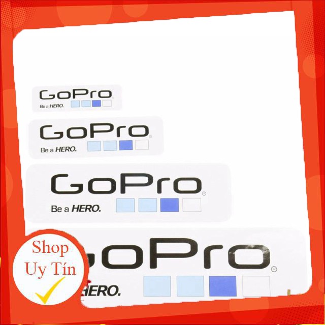 [SALEOFF] Bộ 6 Miếng dán Logo Gopro đẹp mắt, miếng dán camera hành trình logo gopro, phụ kiện camera hành trình ..