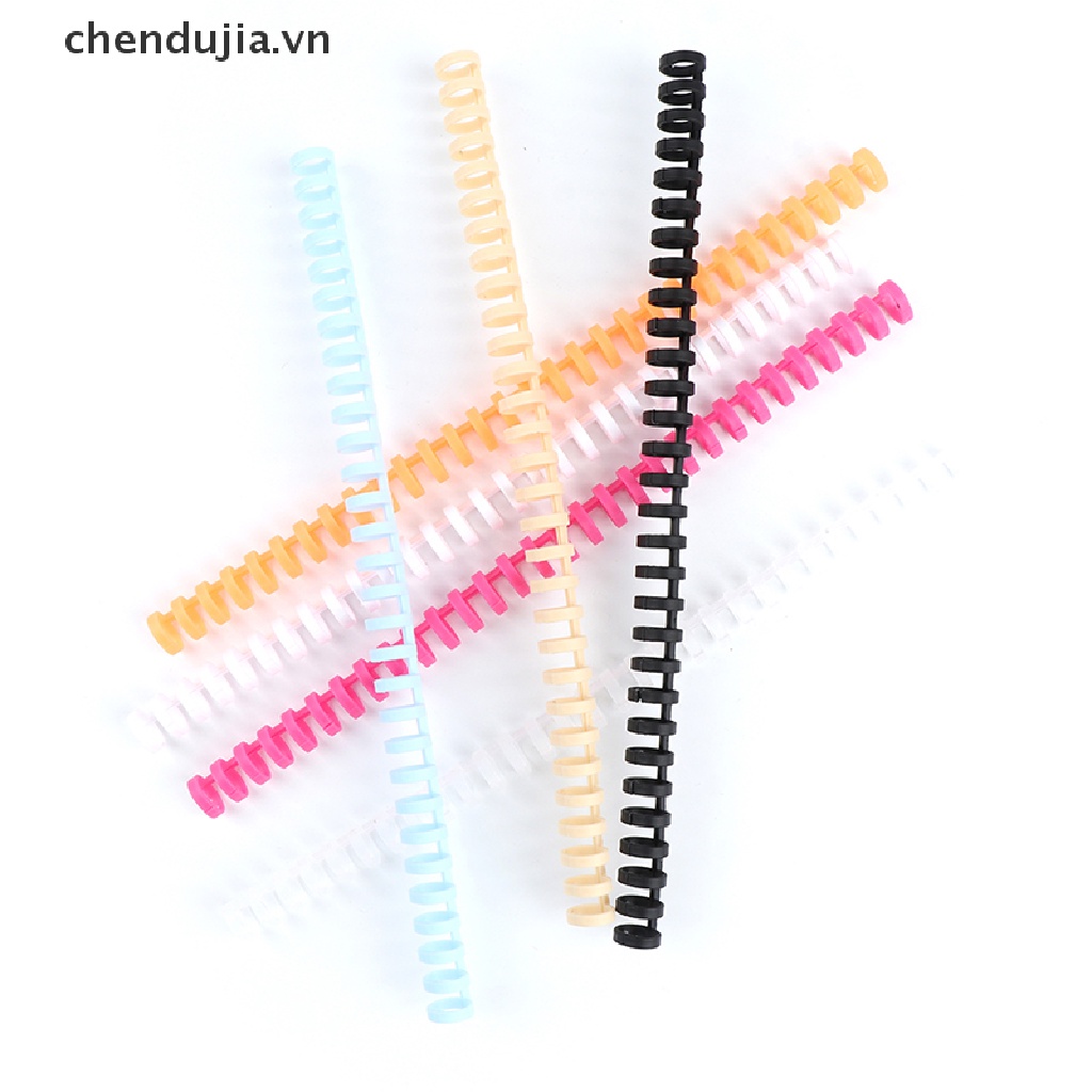 Vòng xoắn bằng nhựa đóng gáy sách 30 lỗ phù hợp cho cỡ A4/A5/A6