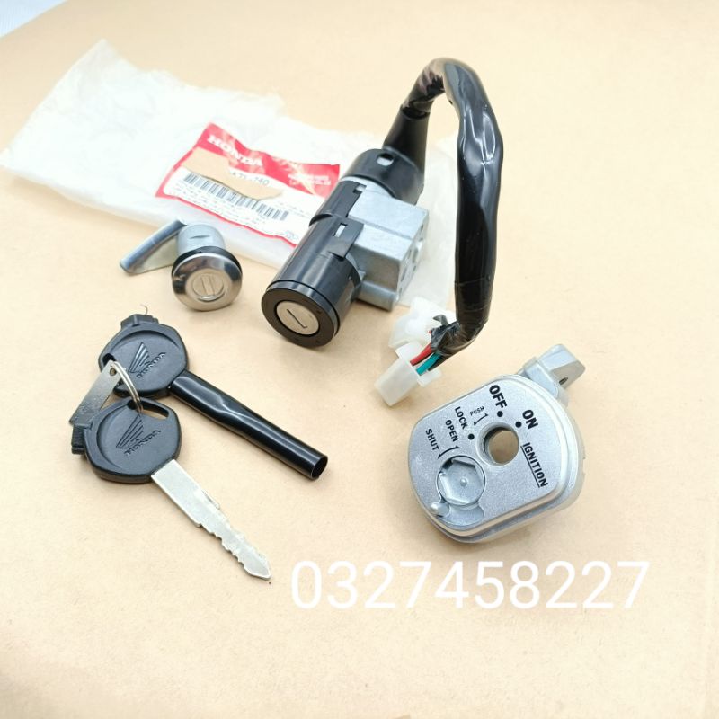 Bộ ổ khóa điện, công tắc máy xe WAVE S100 , RS zin