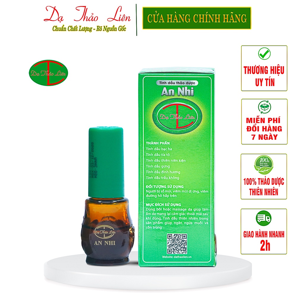 Tinh dầu an nhi Dạ Thảo Liên 100% thảo dược thiên nhiên 5ml