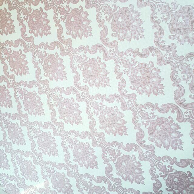 Giấy dán tường châu âu hoa văn hồng khổ 60cm