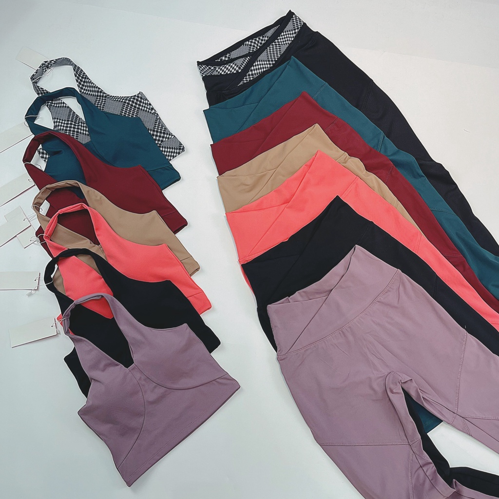 Set Dài Thể Thao Nữ Tập Gym, Yoga Cổ Yếm Tôn Dáng