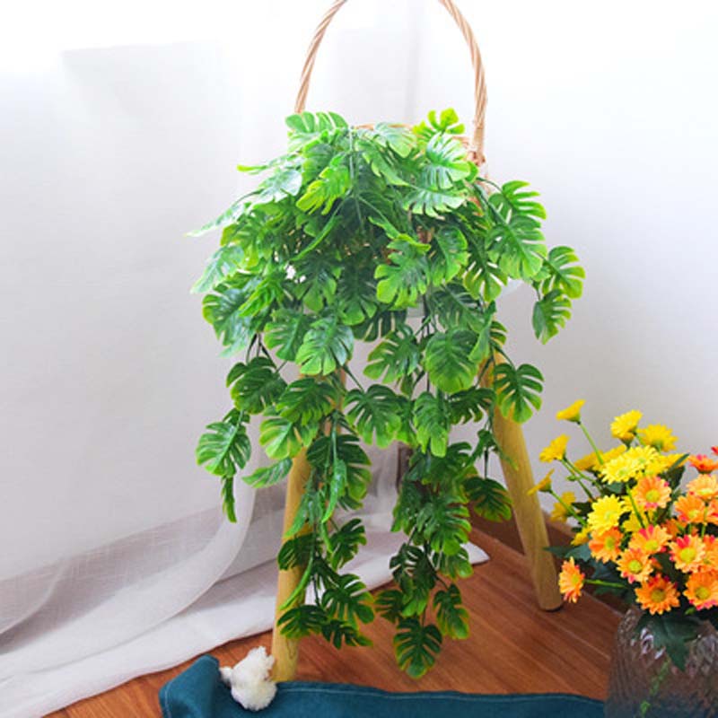 Dây lá thường xuân nhân tạo trang trí nội thất 76cm kèm 5 lá