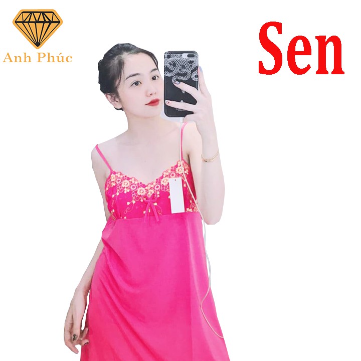 Đầm ngủ chất thun lạnh gợi cảm Anh Phúc + Đầm 2 Dây