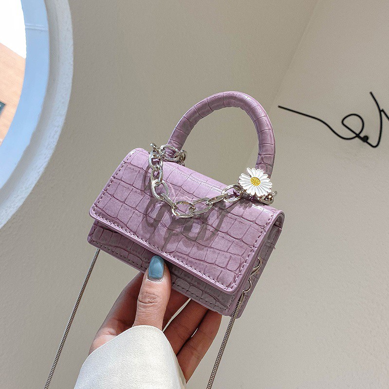 Túi mini hoa cúc ♥ VIDEO THẬT ♥Túi đeo chéo nữ mini hoa cúc Deli store TN 41