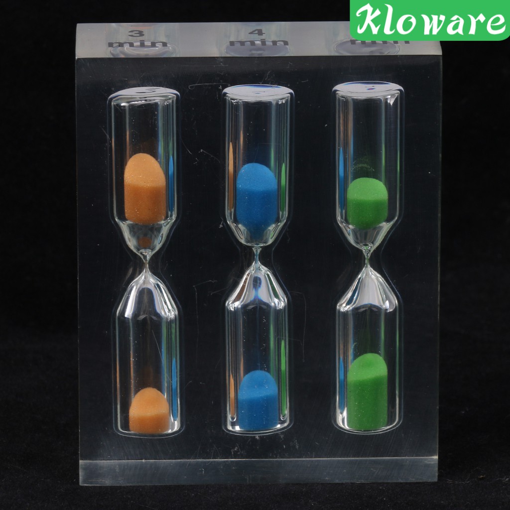 Đồng Hồ Cát Acrylic 1 + 2 + 3 Phút