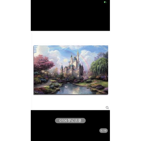 Tranh tô màu theo số, tranh sơn dầu số hoá DIY tranh phong cảnh