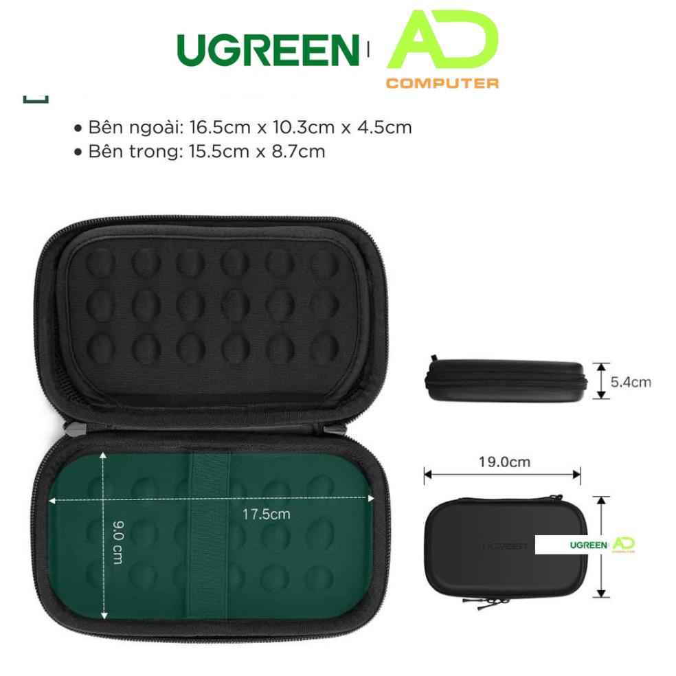 Hộp đựng phụ kiện công nghệ UGREEN LP128 50274 tai nghe thẻ nhớ cáp USB ổ cứng (18x10.3x5.5cm)