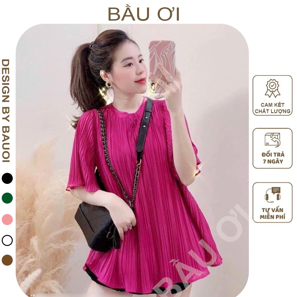 [MẪU MỚI A05] ÁO BẦU DẬP LY FROM RỘNG TAY CÁNH TIÊN - ÁO BẦU CÔNG SỞ HÀNG THIẾT KẾ CHẤT LIỆU VOAN CAO CẤP